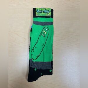 Hyp Rick and Morty Set of 2 Pairs Crew Socks Size 6-12 Men's Adult Pickle Rick